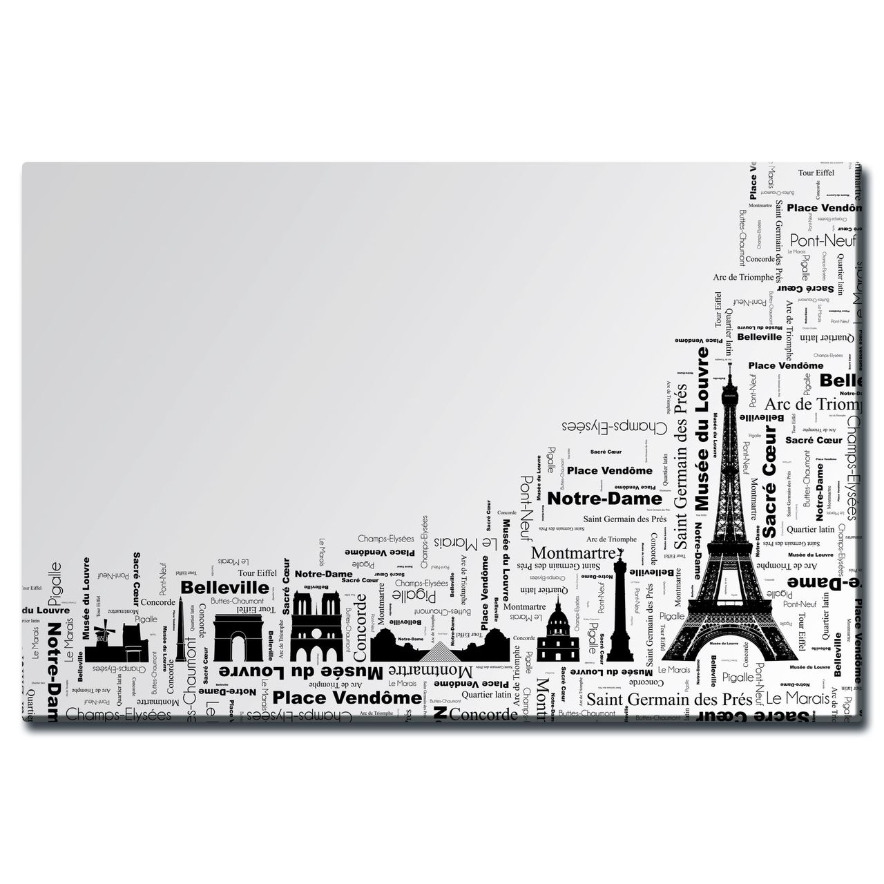 Plateau de table Pod shadows 120 x 80 cm SM France - 055857