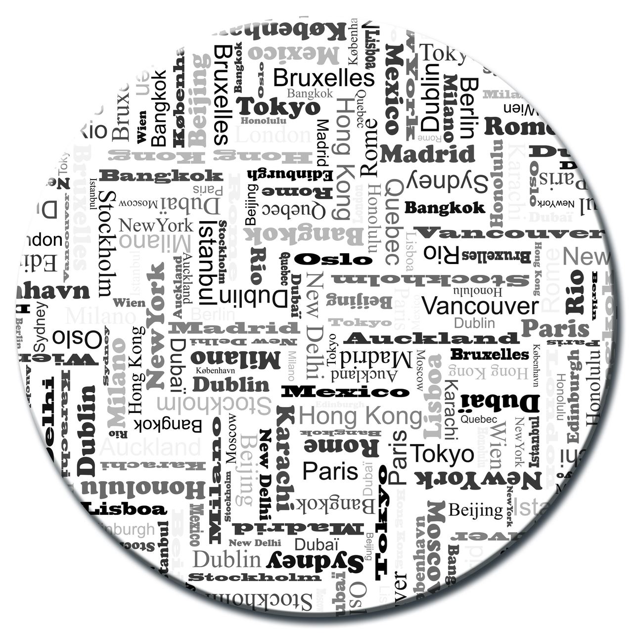 Plateau de table Pod planete Diam.60 cm SM France - 055834