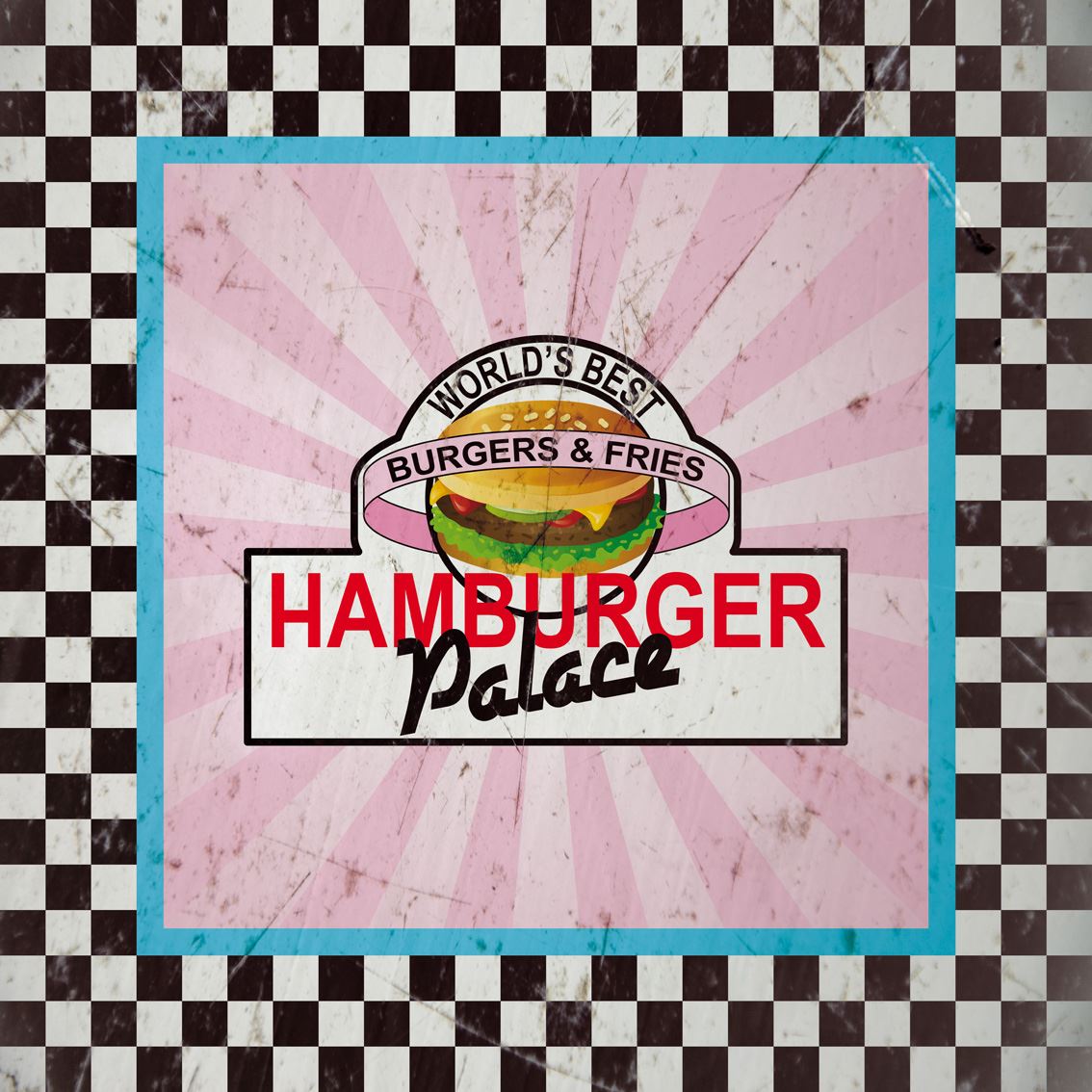 Plateau de table Pod burger 80 x 80 cm SM France - 057458