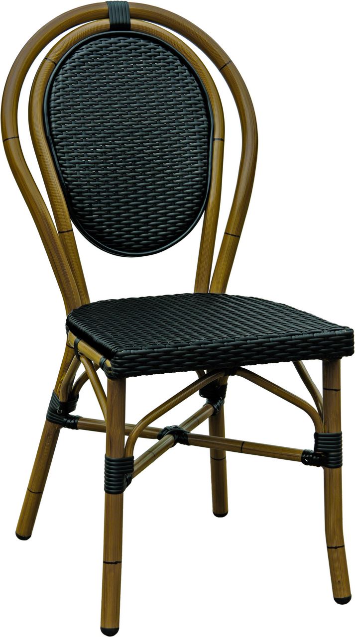 Chaise de terrasse Paris bamboo et moka SM France - 058911