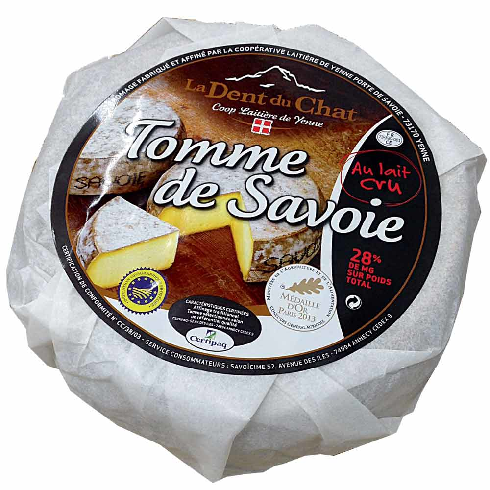 La Dent Du Chat Tomme de Savoie IGP lait cru 