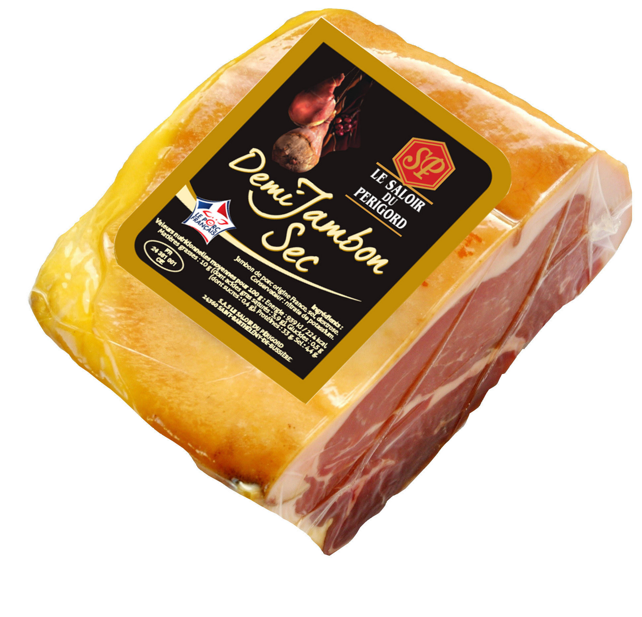 Le Saloir Du Perigord 1/2 Jambon sec élaboré en Périgord