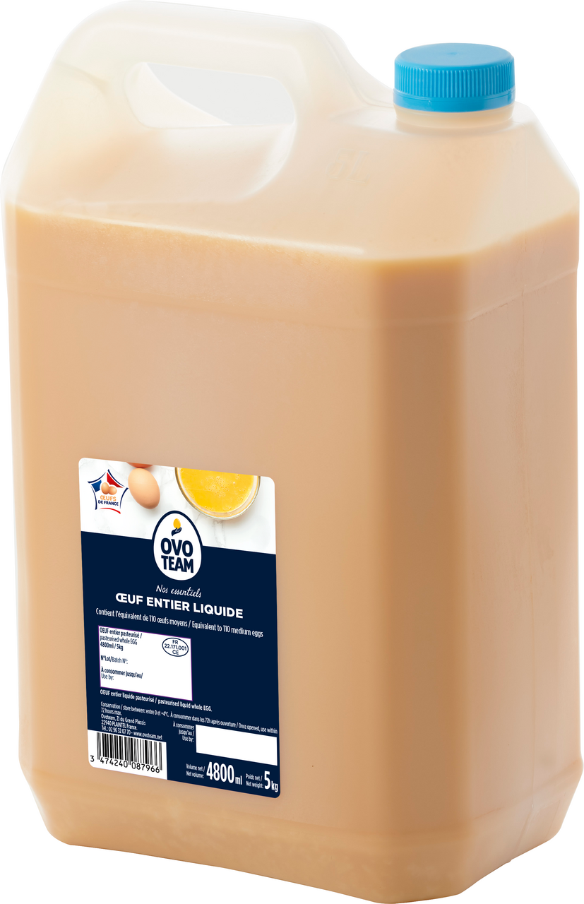 OVOTEAM Oeuf liquide entier bidon 5 L