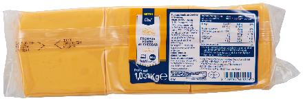 METRO Chef Fromage fondu au cheddar 84 tranches sachet 1.033 kg