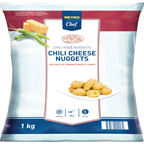 METRO Chef Chili cheese Nuggets Bouchées au fromage fondu et piment 1 kg