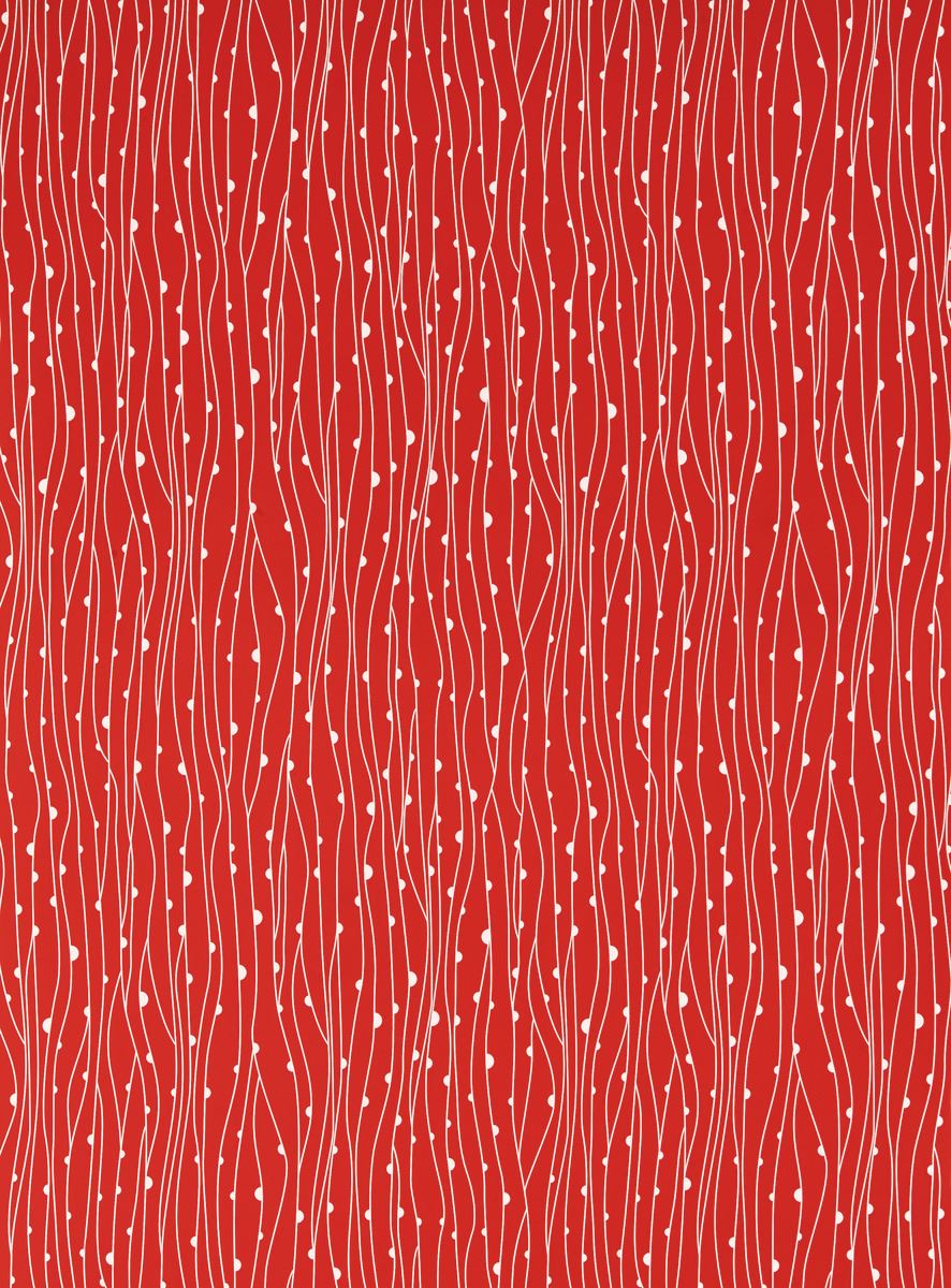 Papier cadeau cuivre lignes rouges 0.70 x 50 m
