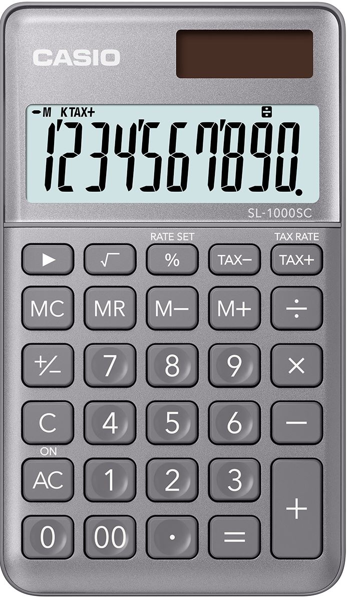 Calculatrice de poche design SL 1000 SC gris Casio
