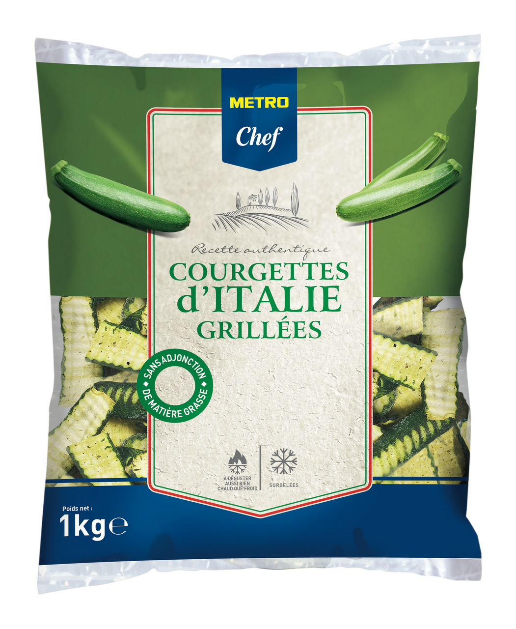 METRO Chef Courgettes d'Italie grillées 1 kg