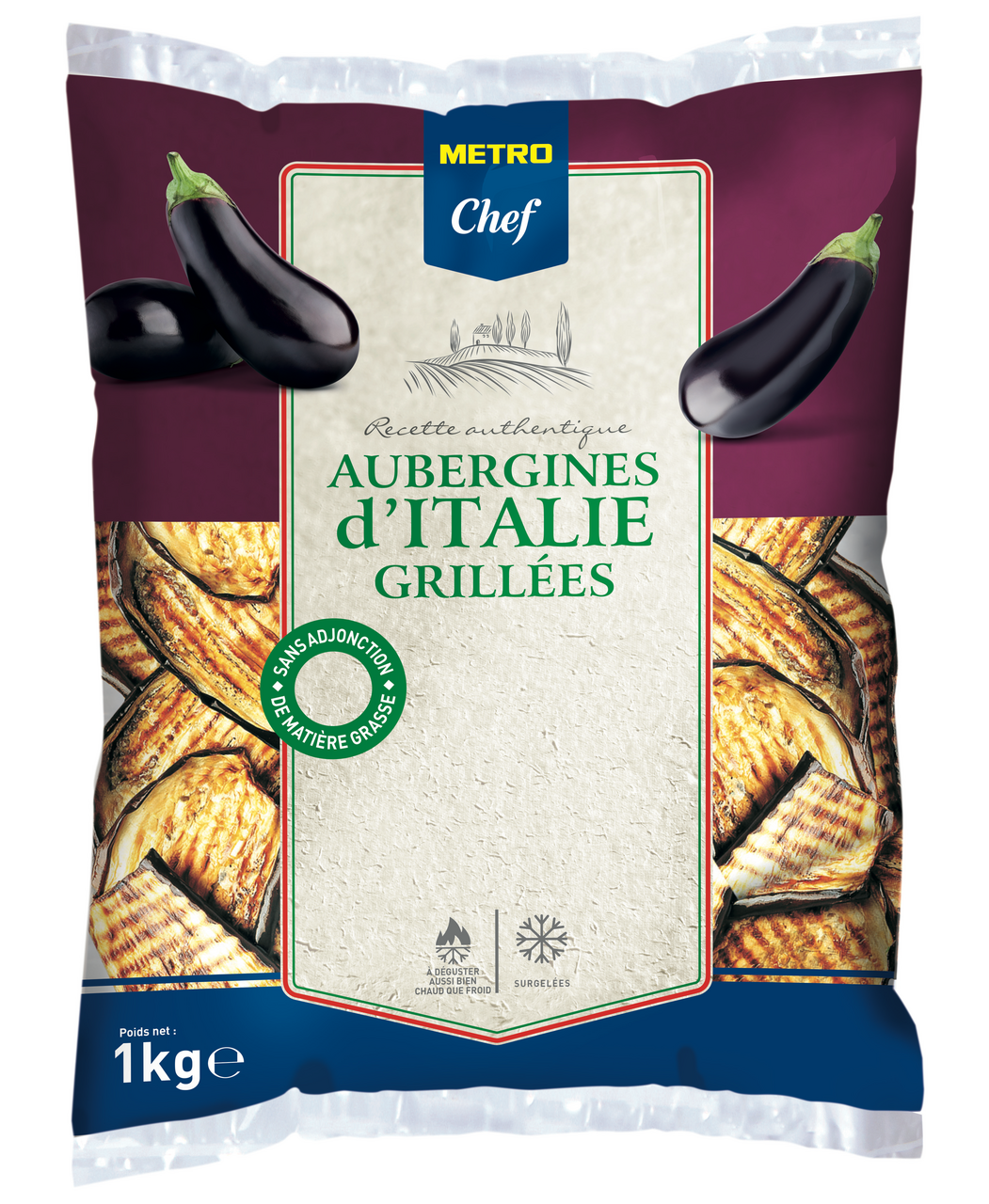 METRO Chef Aubergines grillées 1 kg