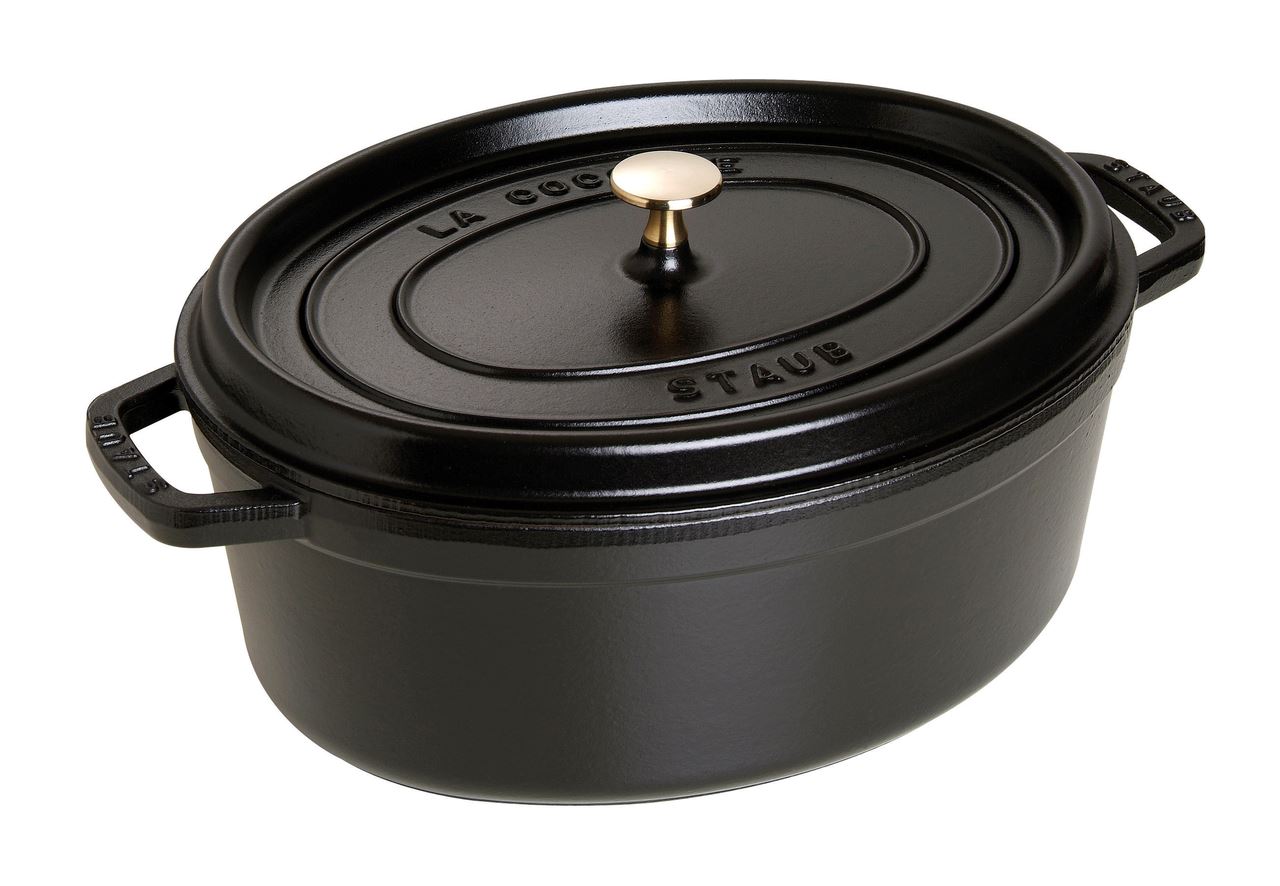 Cocotte en fonte ovale noir mat 33 cm Staub - 40509-322-0