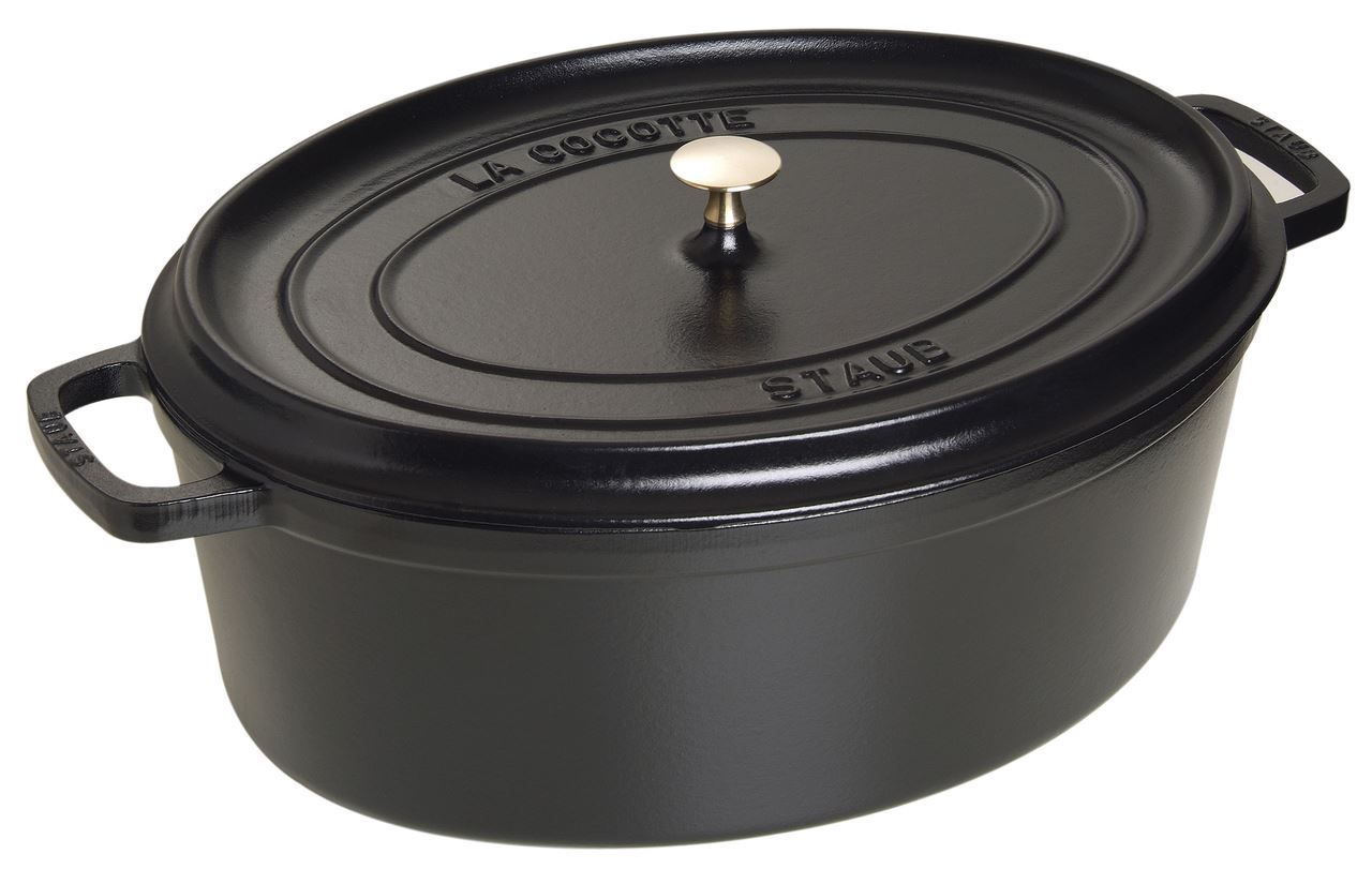 Cocotte en fonte ovale noir mat 41 cm Staub - 40509-509-0