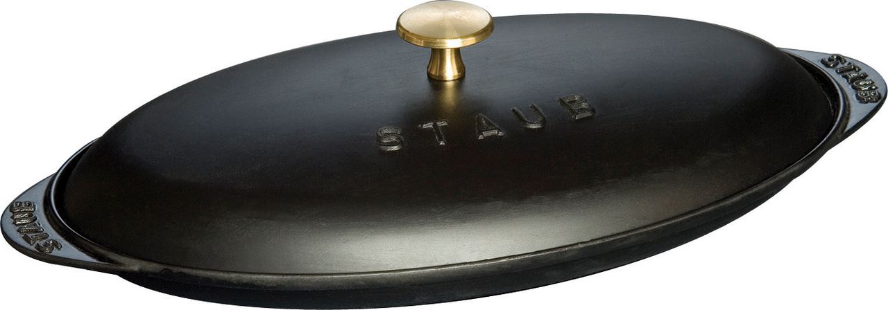 Assiette chaude de présentation en fonte noir mat 31 cm Staub - 40509-400-0