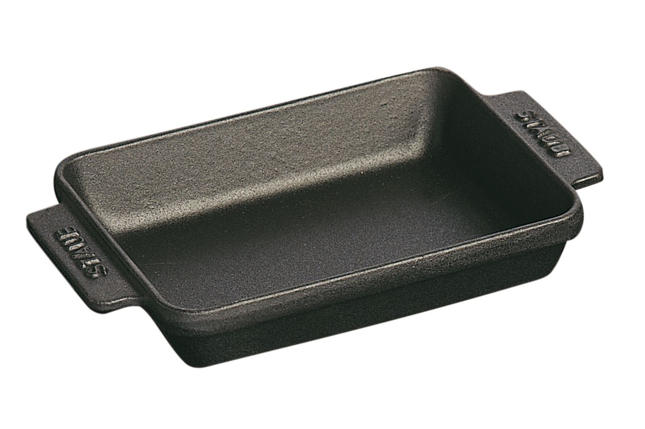 Mini plat en fonte rectangle noir 15 x 11 cm x 6 Staub - 40511-532-0