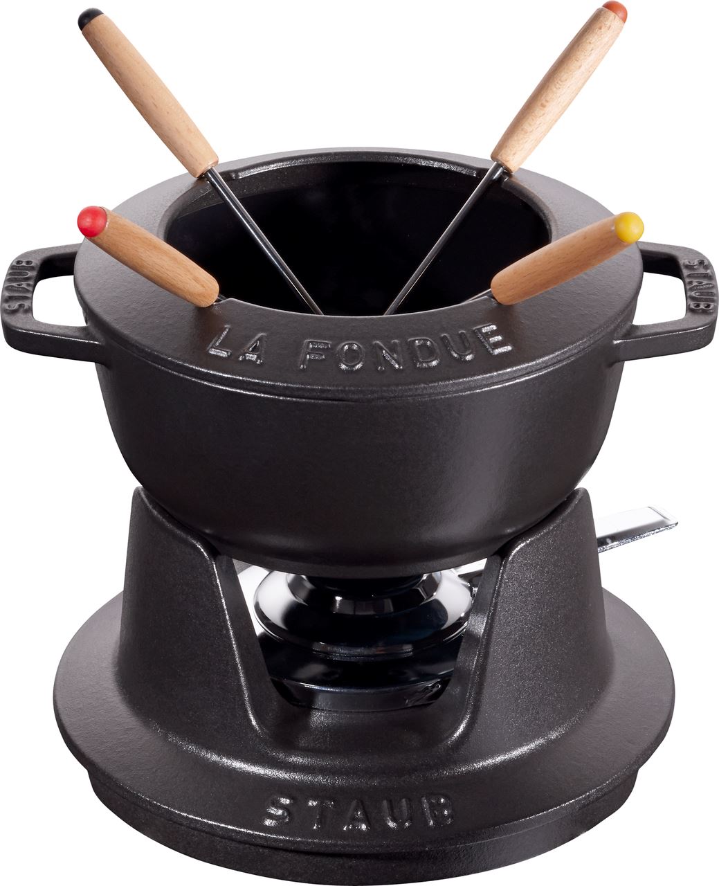 Service à fondue en fonte noir mat 16 cm Staub - 40511-970-0