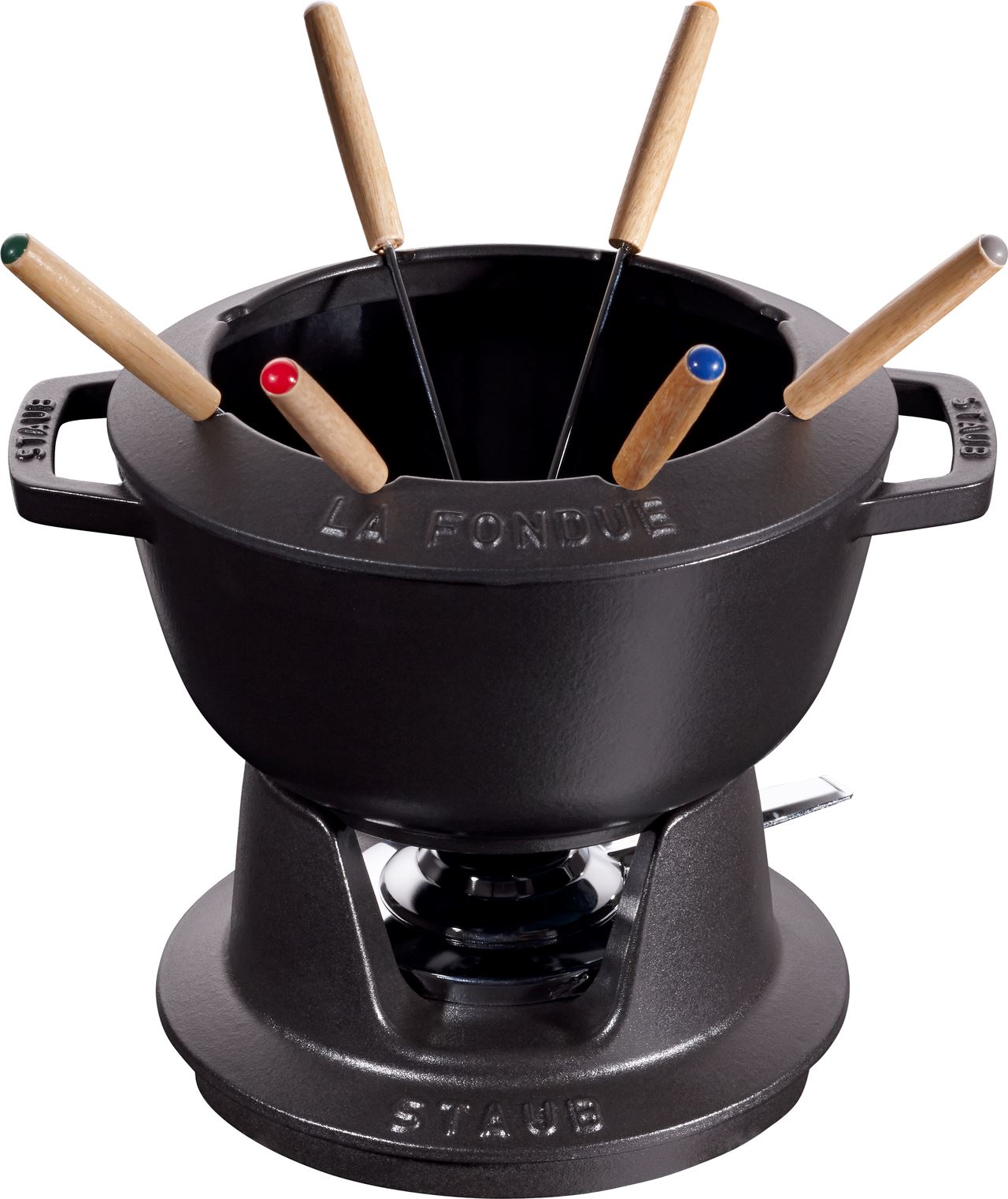 Service à fondue en fonte noir mat 20 cm Staub - 40511-972-0