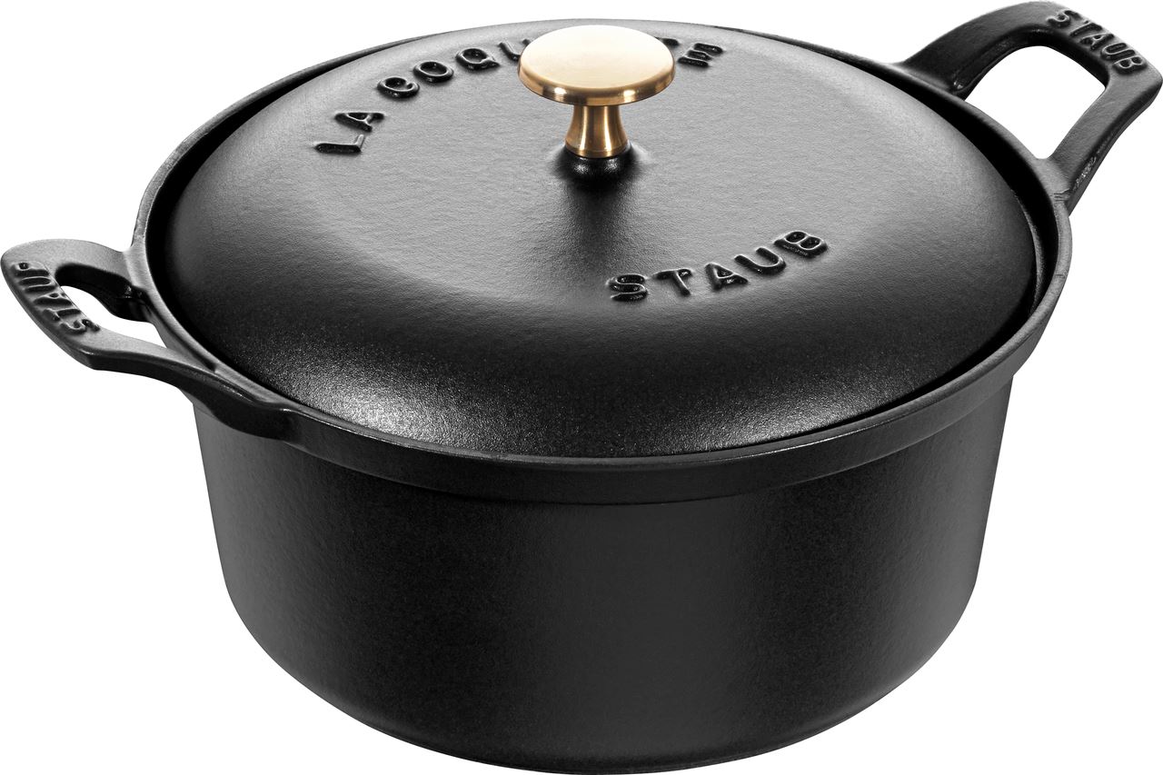 Cocotte en fonte ronde La Coquette noir mat 20 cm Staub - 40508-114-0