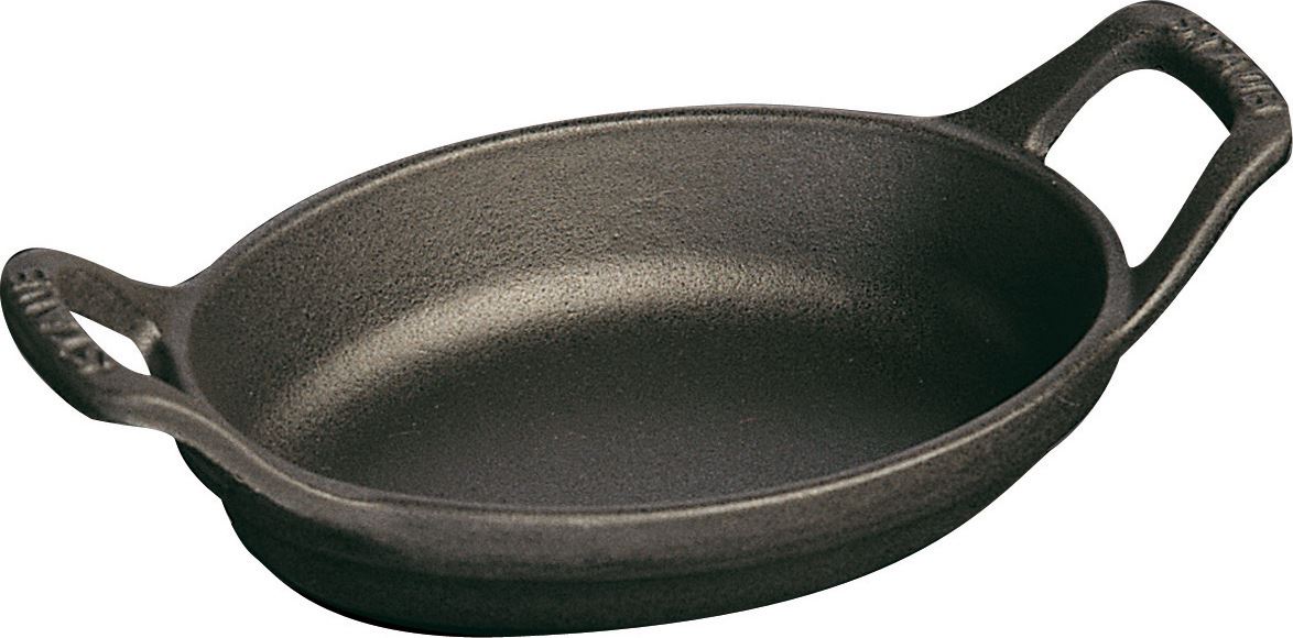 Mini plat en fonte ovale noir 15 cm Staub - 40509-546-0