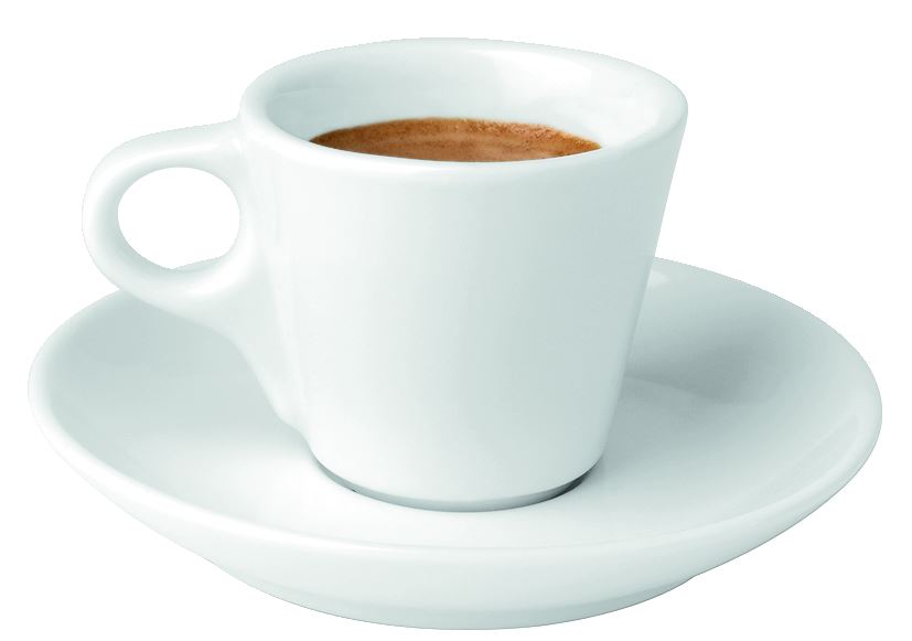 Sous-tasse à café porcelaine Conique blanc 12 cm