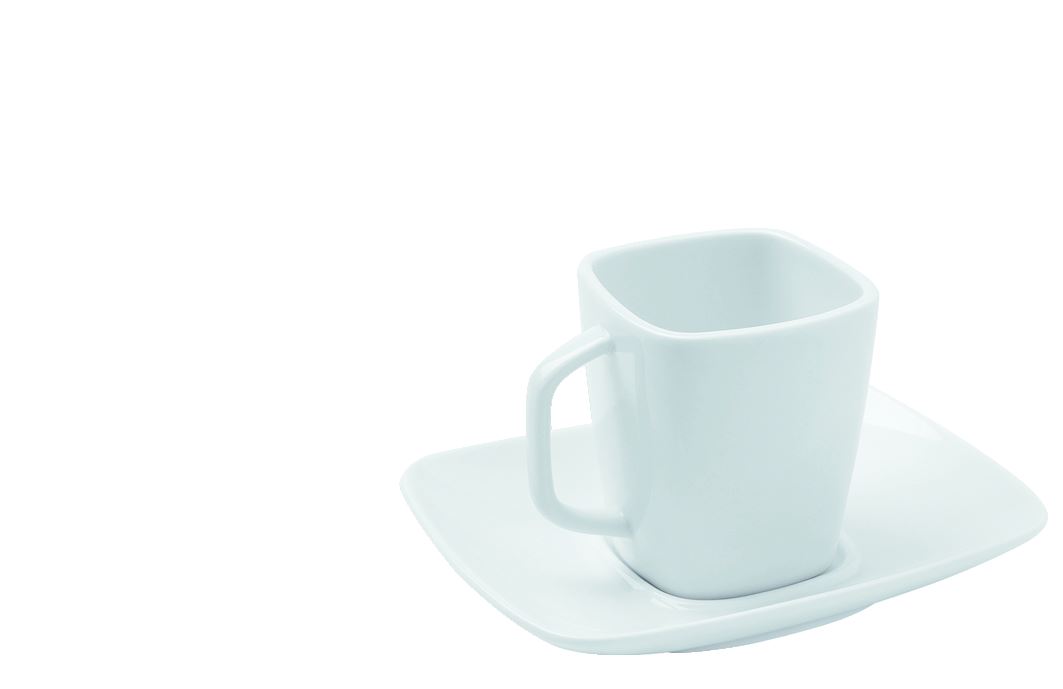 Tasse à café porcelaine carrée 8 cl