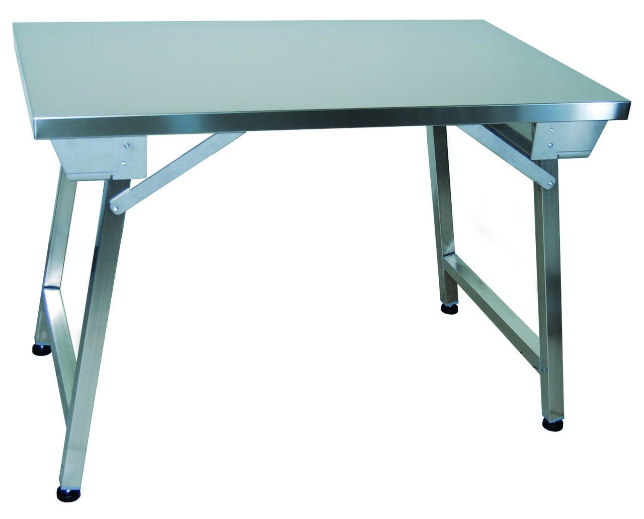 Table inox pliante 120 x 70 cm