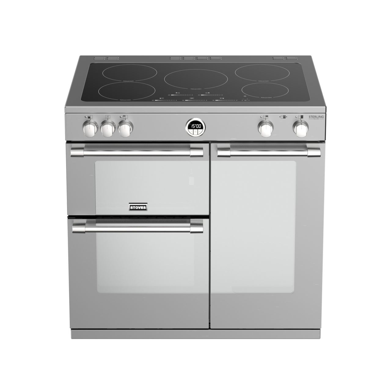 Piano de cuisson induction Sterling Deluxe 90 EI inox Stoves - PSTERDX90EISS