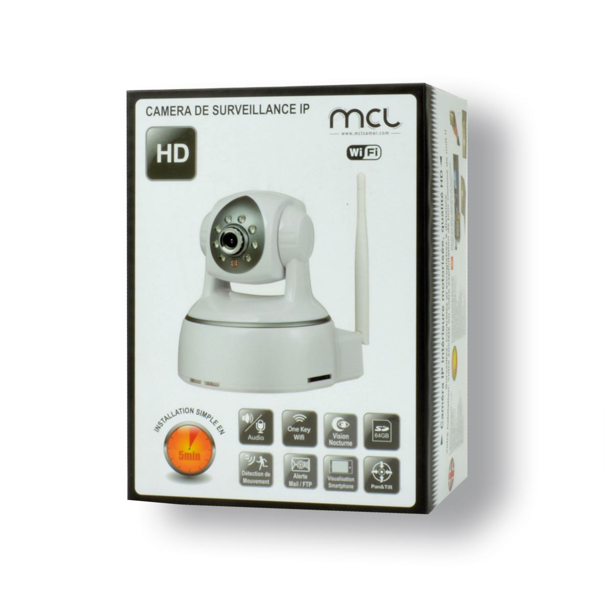 Caméra motorisée IP HD WIFI avec audio MCL