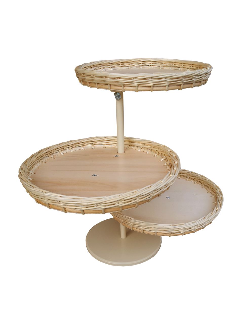 Tour de présentation plateaux rotatifs 3 niveaux Vannerie de Villaines - 814.3 00