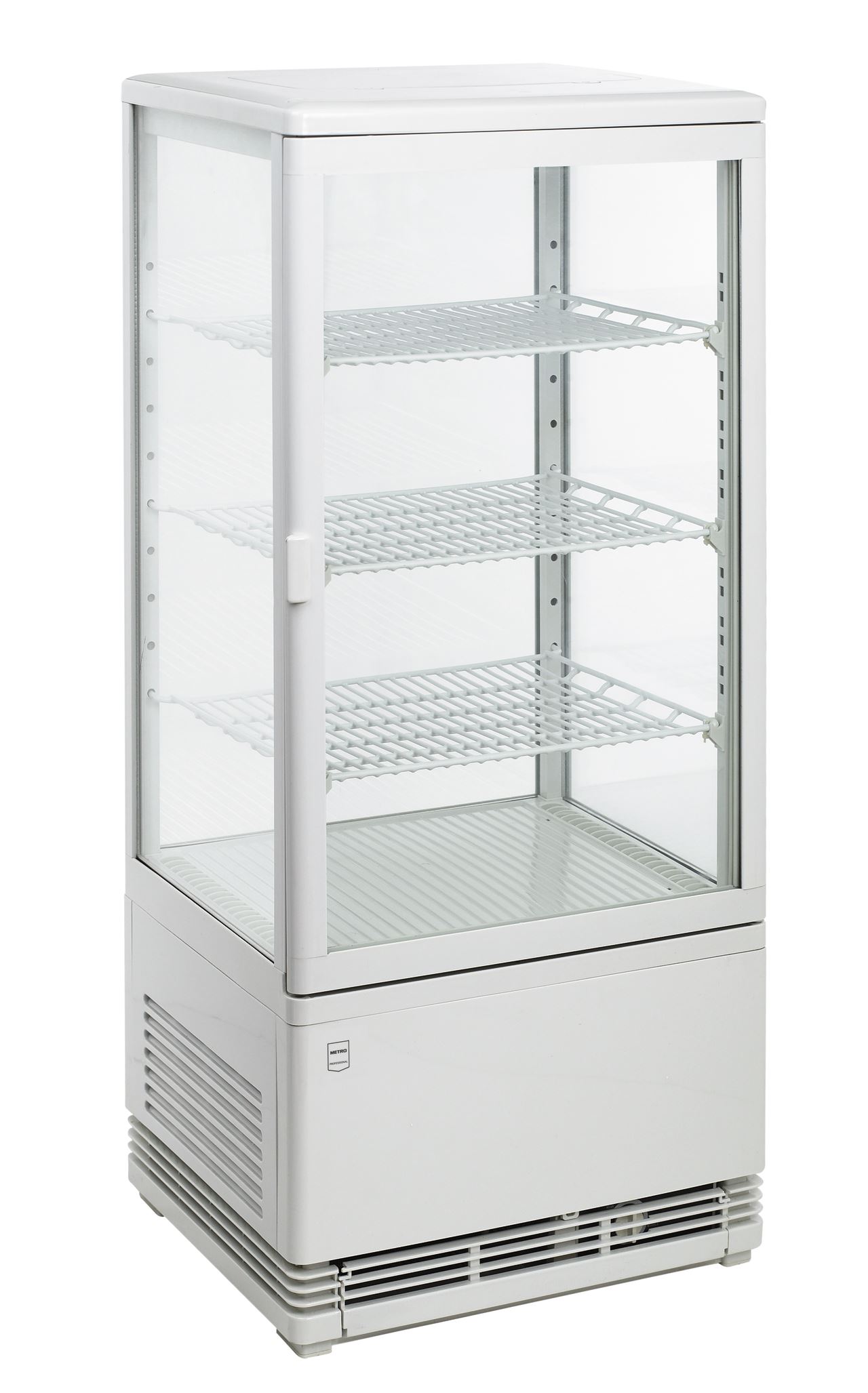 Mini vitrine réfrigérée 4 faces blanche METRO Professional