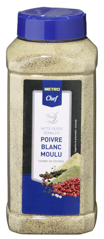 METRO Chef Poivre blanc moulu 550 g