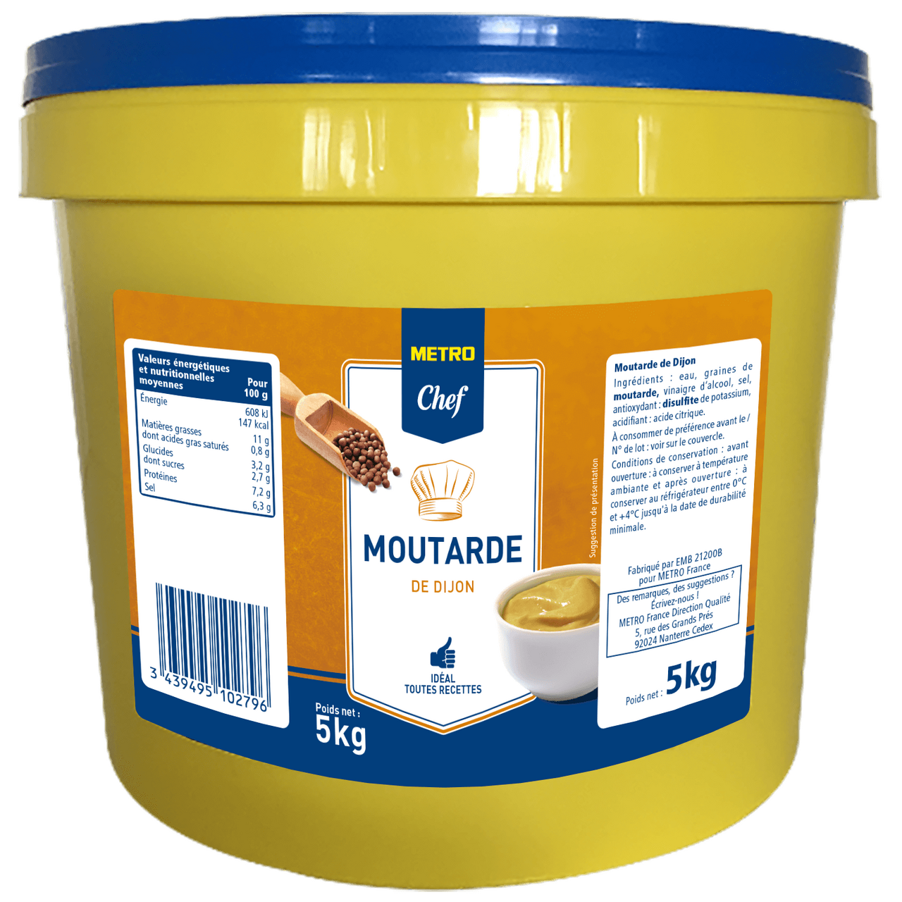 METRO Chef Moutarde de Dijon 5 kg