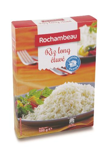 Rochambeau Riz long blanc étuvé 10 min 500 g
