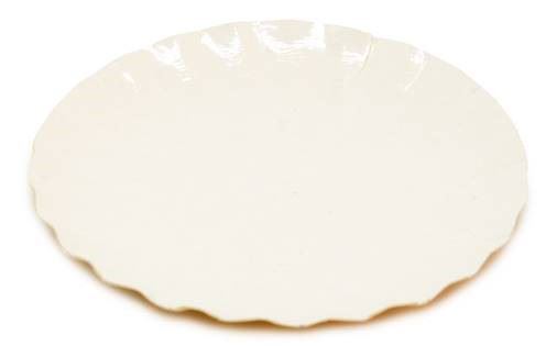 Mini assiette jetable ronde biodégradable kraft blanc x 200 Lebhar