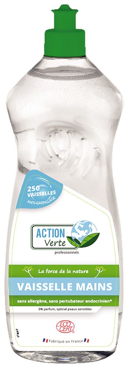 Liquide vaisselle mains Ecocertifié 1 L Action Verte