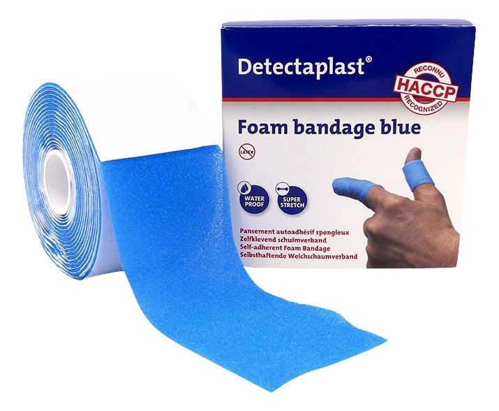 Bande auto-adhésive bleu 6 cm x 4.5 m Detectaplast