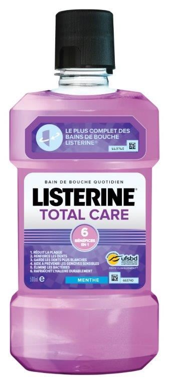 Bain de bouche Total Care 500 ml Listerine