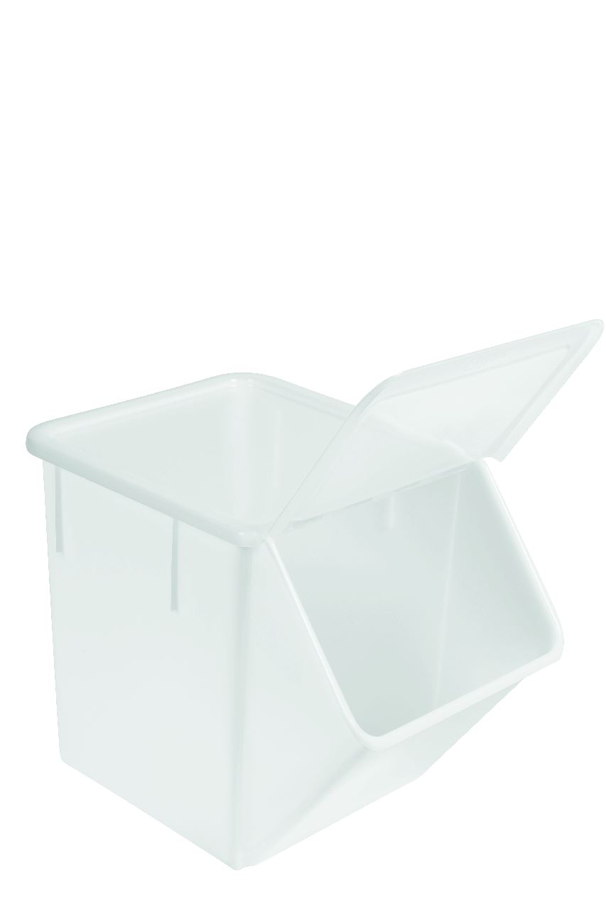 Bac à ingrédients avec couvercle PEHD transparent 40 L Gilac