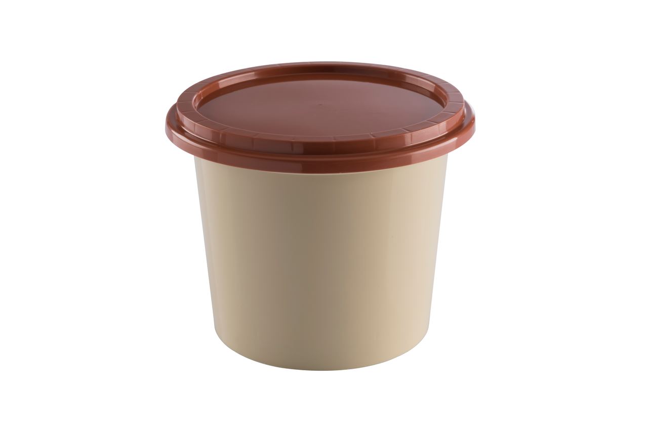 Pot avec couvercle polypropylène grès 12.5 cl x 100 Carty - P4860CC100