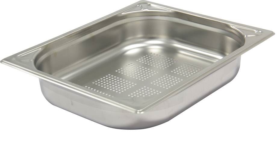 Bac gastro perforé inox GN 1/1 H.6.5 cm