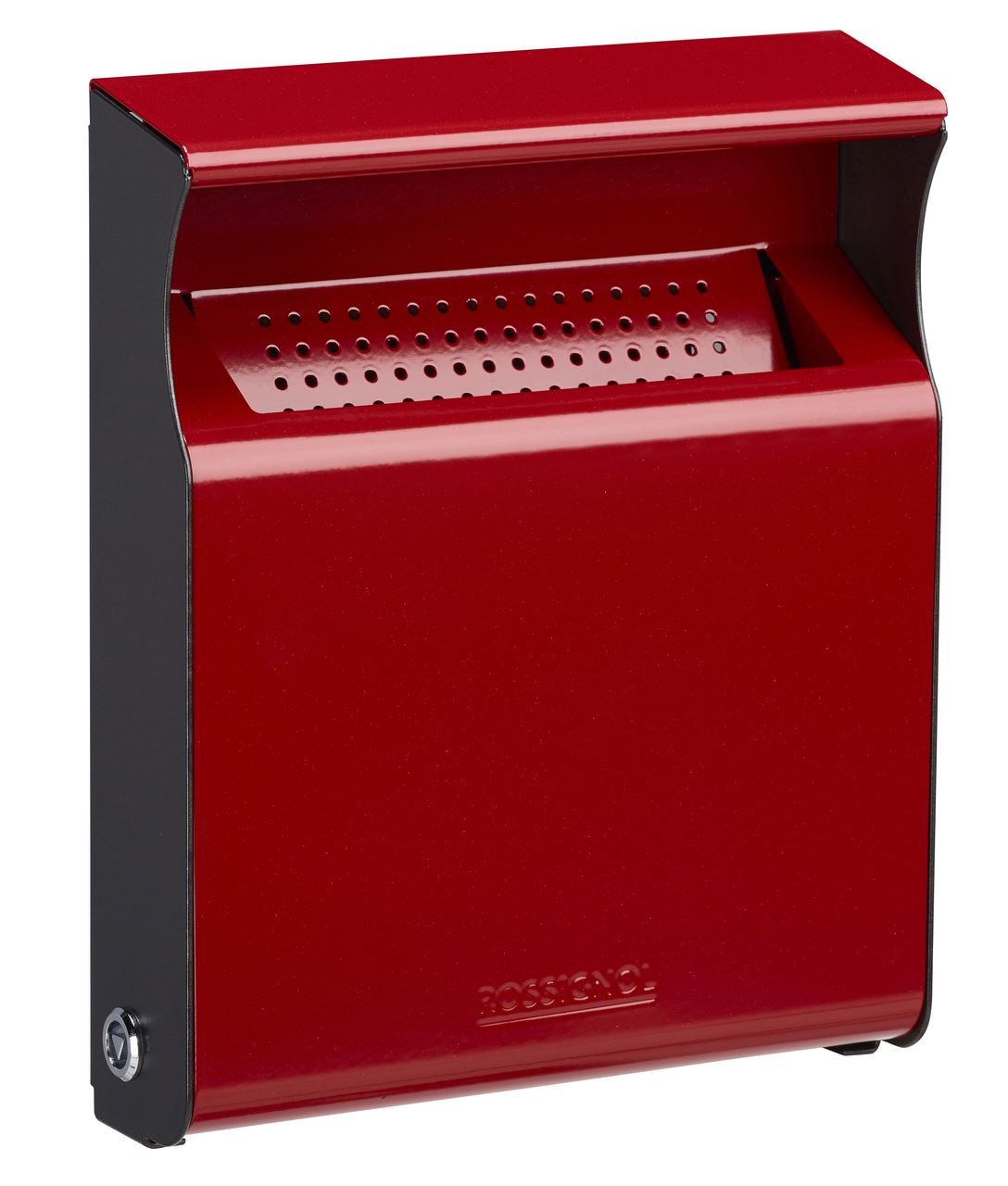 Cendrier mural Kopa acier rouge rubis et flanc manganèse 2 L Rossignol - 56259