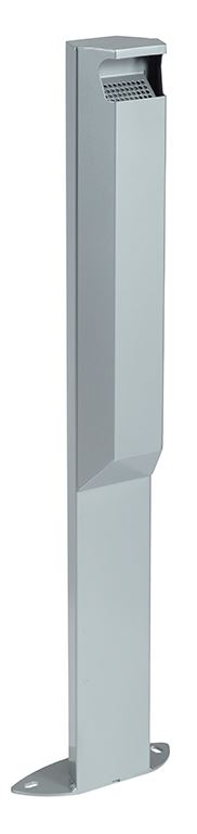 Cendrier sur pied acier gris métal 3 L Rossignol - 56523