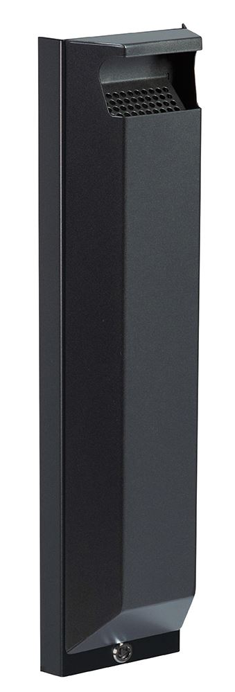 Cendrier mural avec serrure acier anthracite mat 3 L Rossignol - 56145