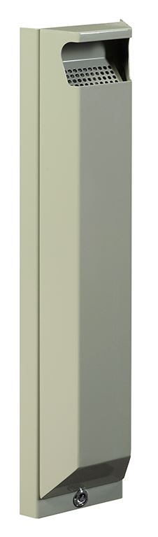 Cendrier mural avec serrure acier gris ciment 3 L Rossignol - 56505