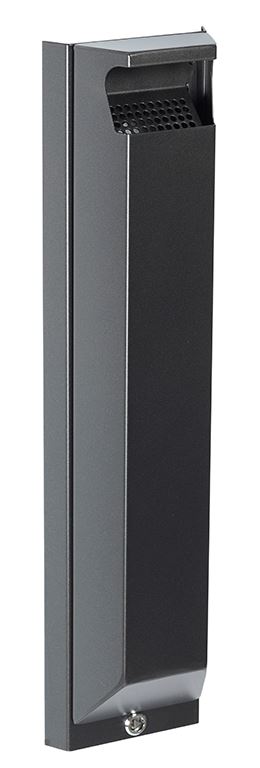 Cendrier mural avec serrure acier gris manganèse 3 L Rossignol - 56509