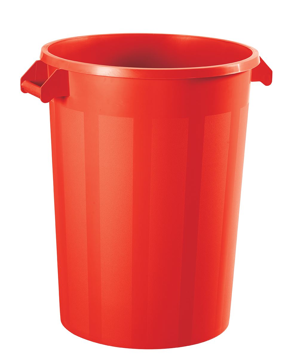 Collecteur alimentaire Pratik polyéthylène rouge 100 L Rossignol - 56287