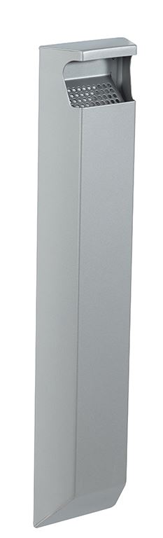 Cendrier mural acier gris métal 3 L Rossignol - 56513