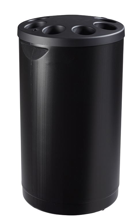 Tête collecteur de 1600 gobelets plastique noir Rossignol - 57342