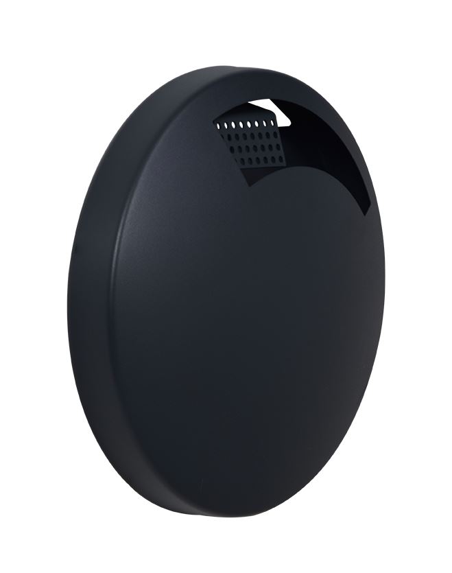 Cendrier mural Disco acier anthracite mat 1.5 L Rossignol - 58659