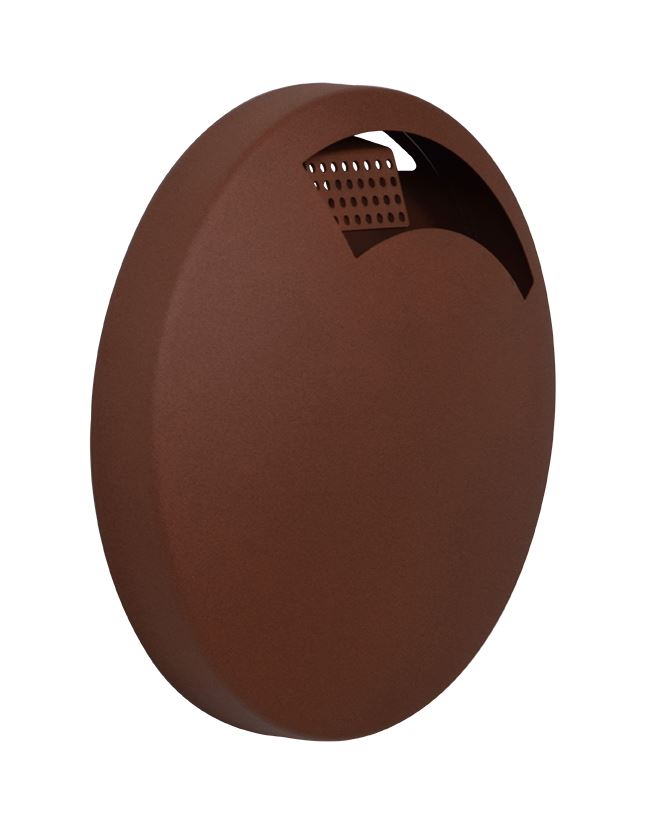 Cendrier mural Disco acier effet corten 1.5 L Rossignol - 58670