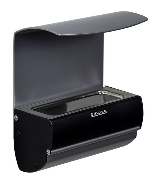 Cendrier mural Platinium aluminium gris manganèse et gris métal 0.5 L Rossignol - 59080