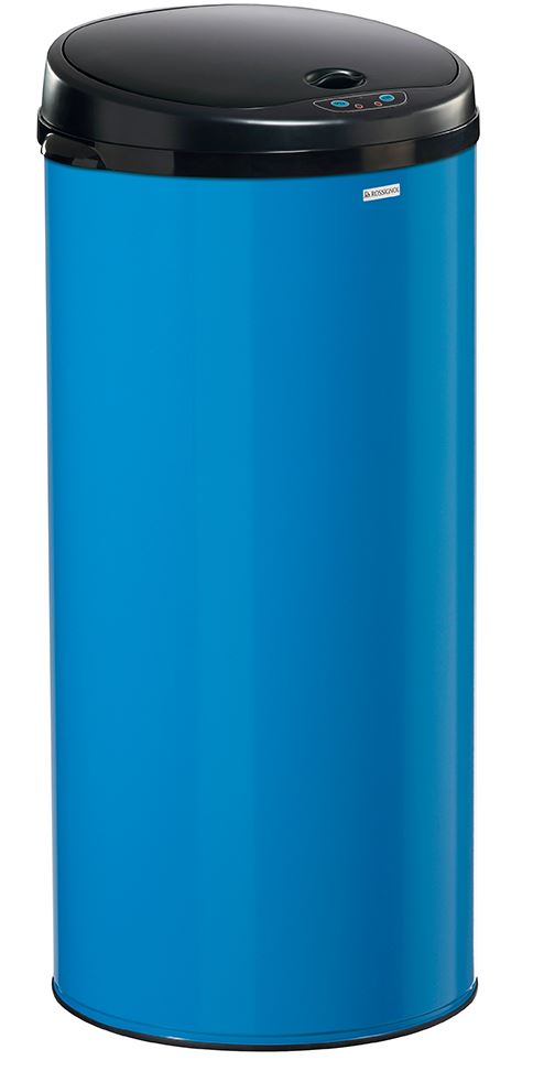 Poubelle à ouverture automatique Sensitive acier bleu ciel 45 L Rossignol - 93565